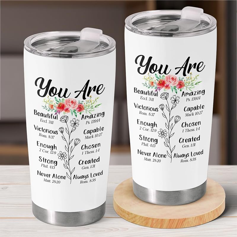 Vaso acero inox 20oz con afirmaciones positivas para mujer