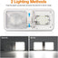 Lámpara LED techo RV 12v 1000LM con interruptor blanco