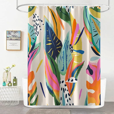 Cortina ducha poliéster 72x72pulg 12 ganchos impermeable