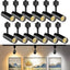 12 Cabezales LED Regulables 3000K-6000K Negro