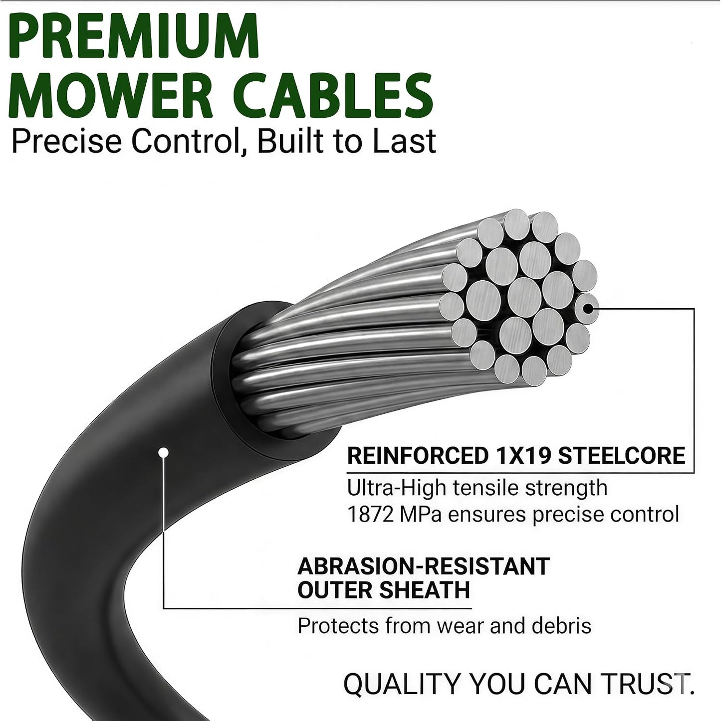 Cable embrague delantero reemplazo MTD 946-04626