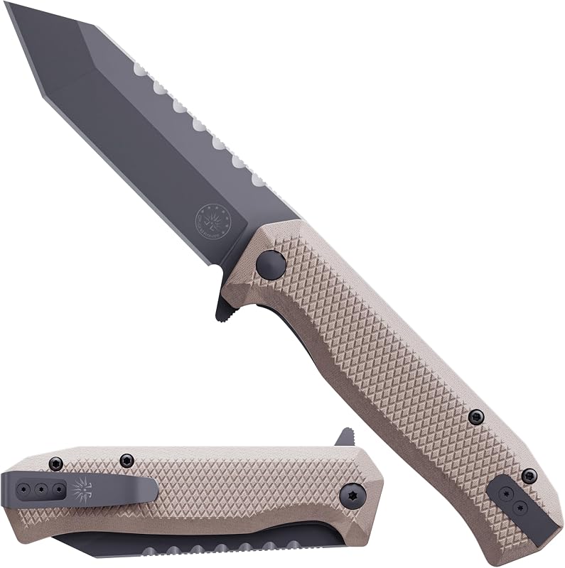 Cuchilla Tanto acero 154CM G10 V2 con rodamientos cerámica