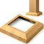Set 2 bases poste aluminio veta pino 6x6pulg