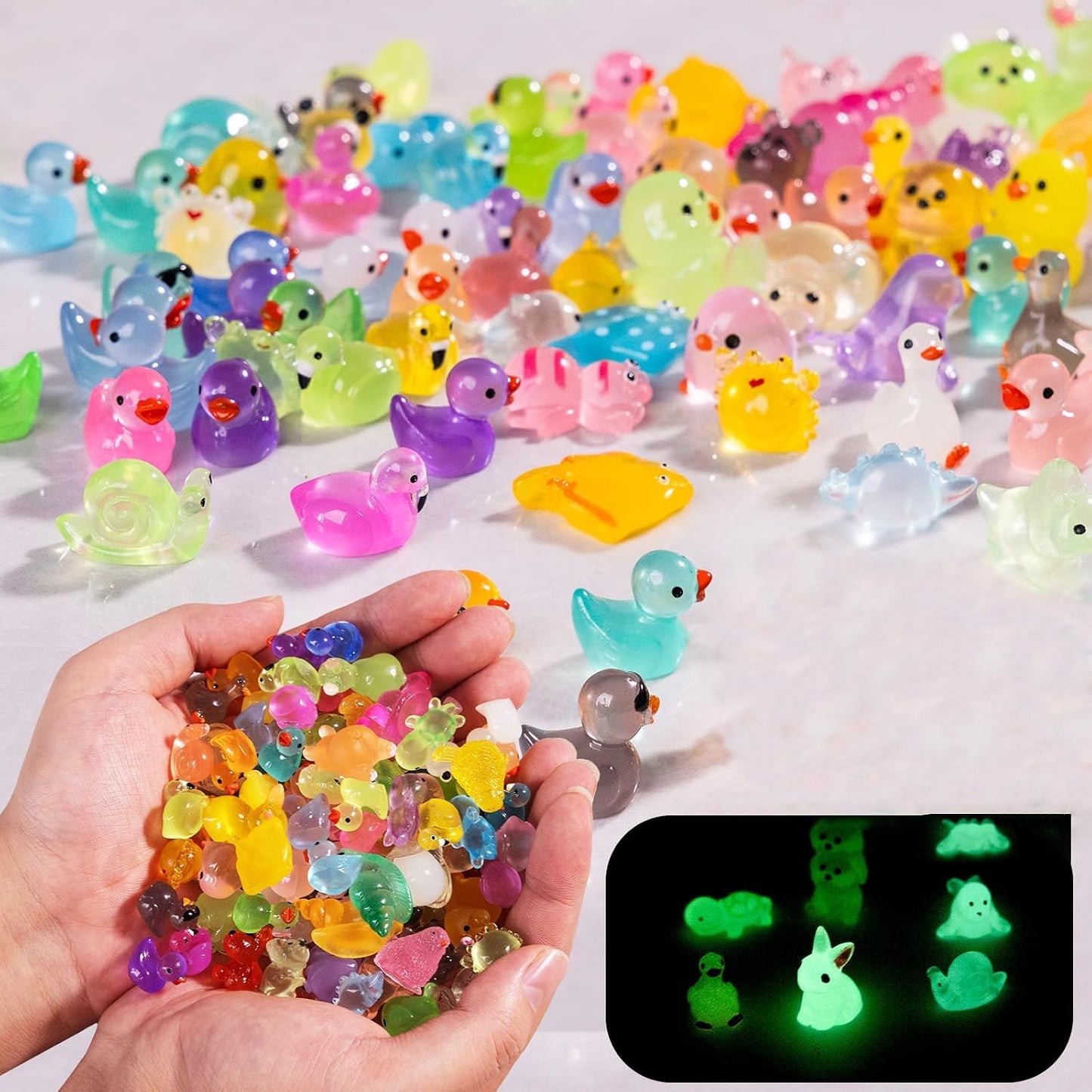 120 Pzas figuras animales resina para jardín hadas micro paisaje