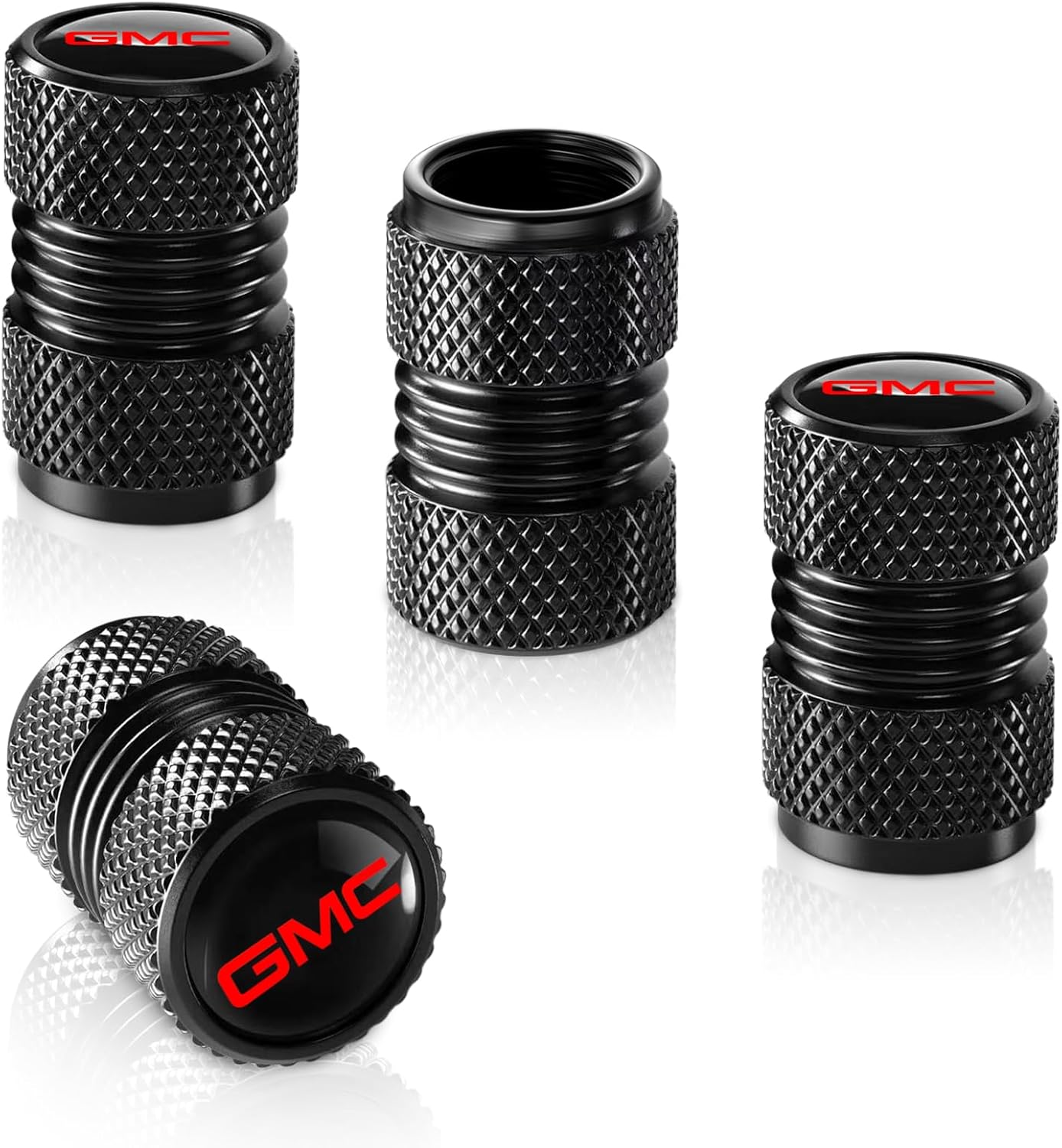 Tapa vástago válvula neumático GMC metal junta tórica 4 pzas negro
