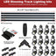Kit iluminación pista 12 luces riel 13.2ft conector toldo flotante