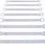 Set llaves anillo doble extremo Corona 8 Pzas acero cromado