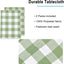 Mantel cuadros búfalo impermeable 54x80pulg pack 2 verde salvia