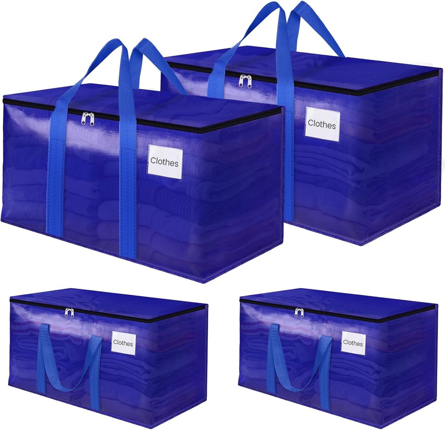 Bolsas almacenamiento dormitorio universitario niña azul