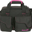 Bolsa compacta para tiro mujer 13x4.5" negro/rosa