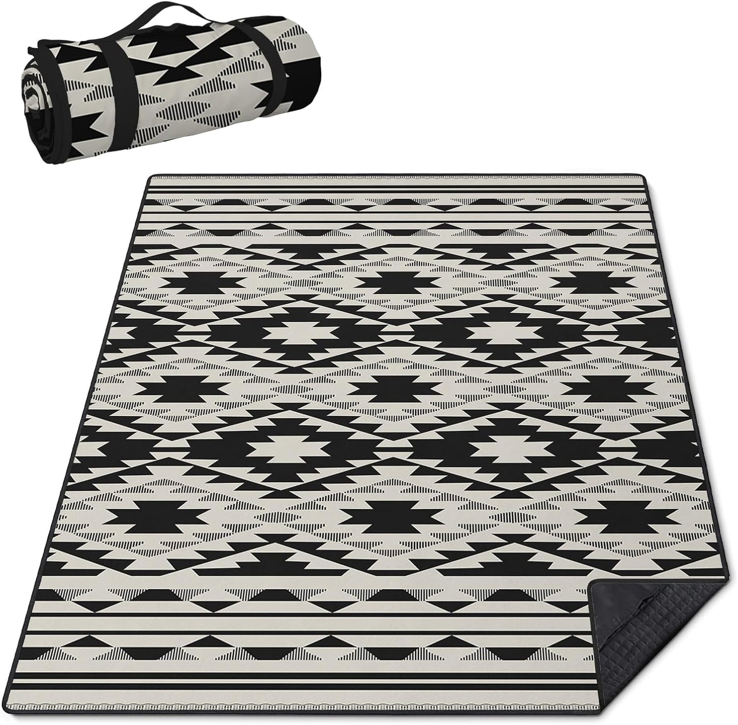 Manta picnic boho impermeable 60x80pulg 3 capas