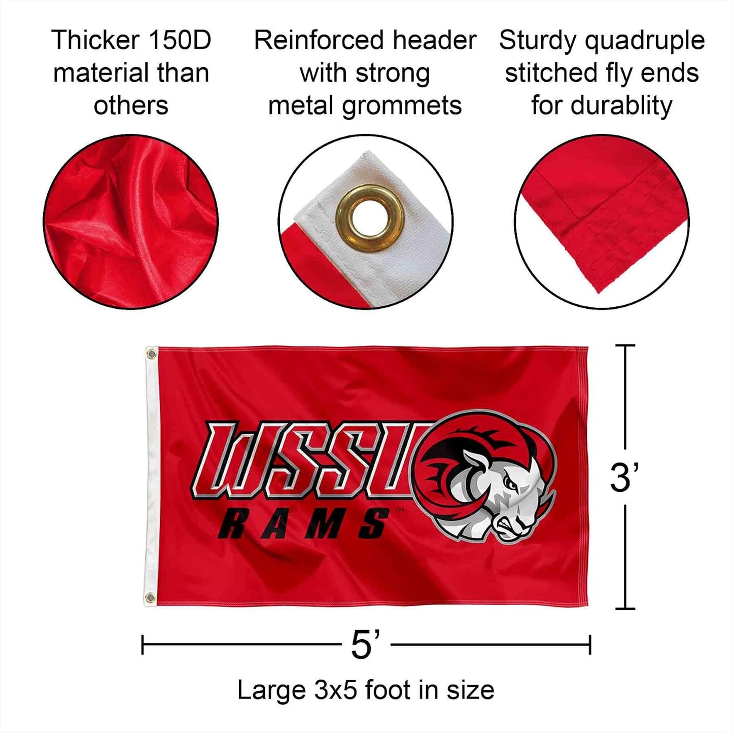 Bandera Winston Salem State Rams