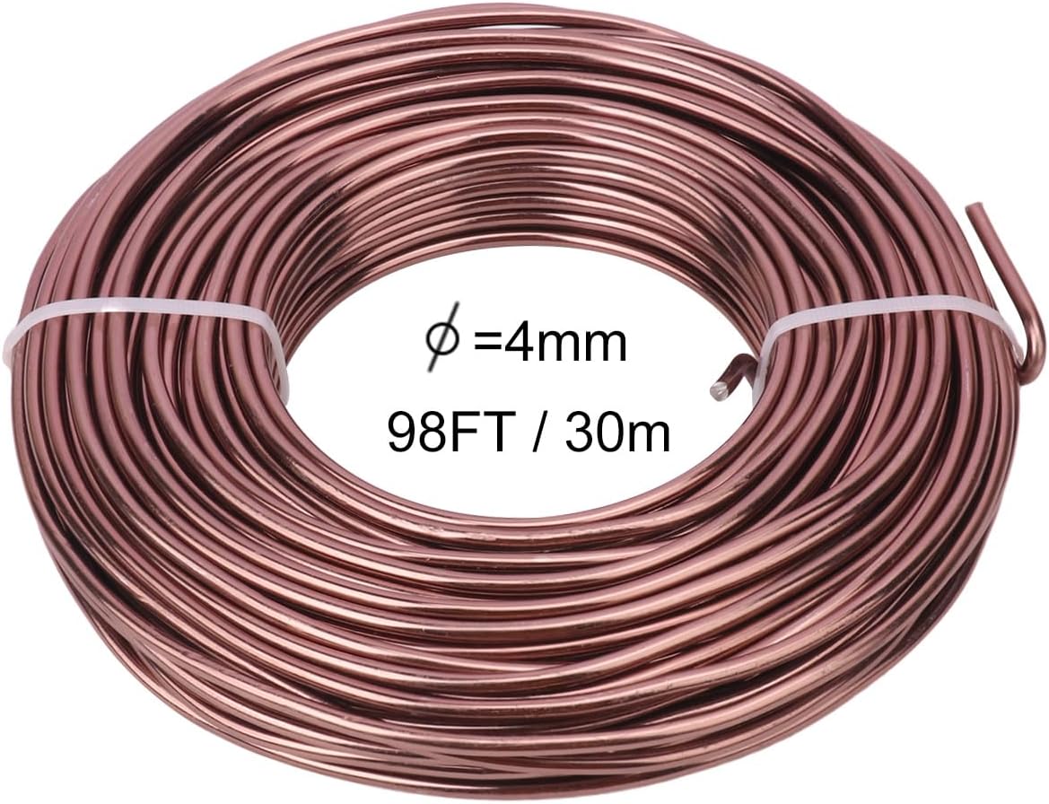 Alambre bonsái anodizado marrón 98ft 0.157pulg