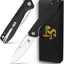 Cuchillo plegable acero 8Cr18Mov mango G10 EDC negro