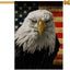 Bandera EE.UU. con águila calva 28x40pulg decoración