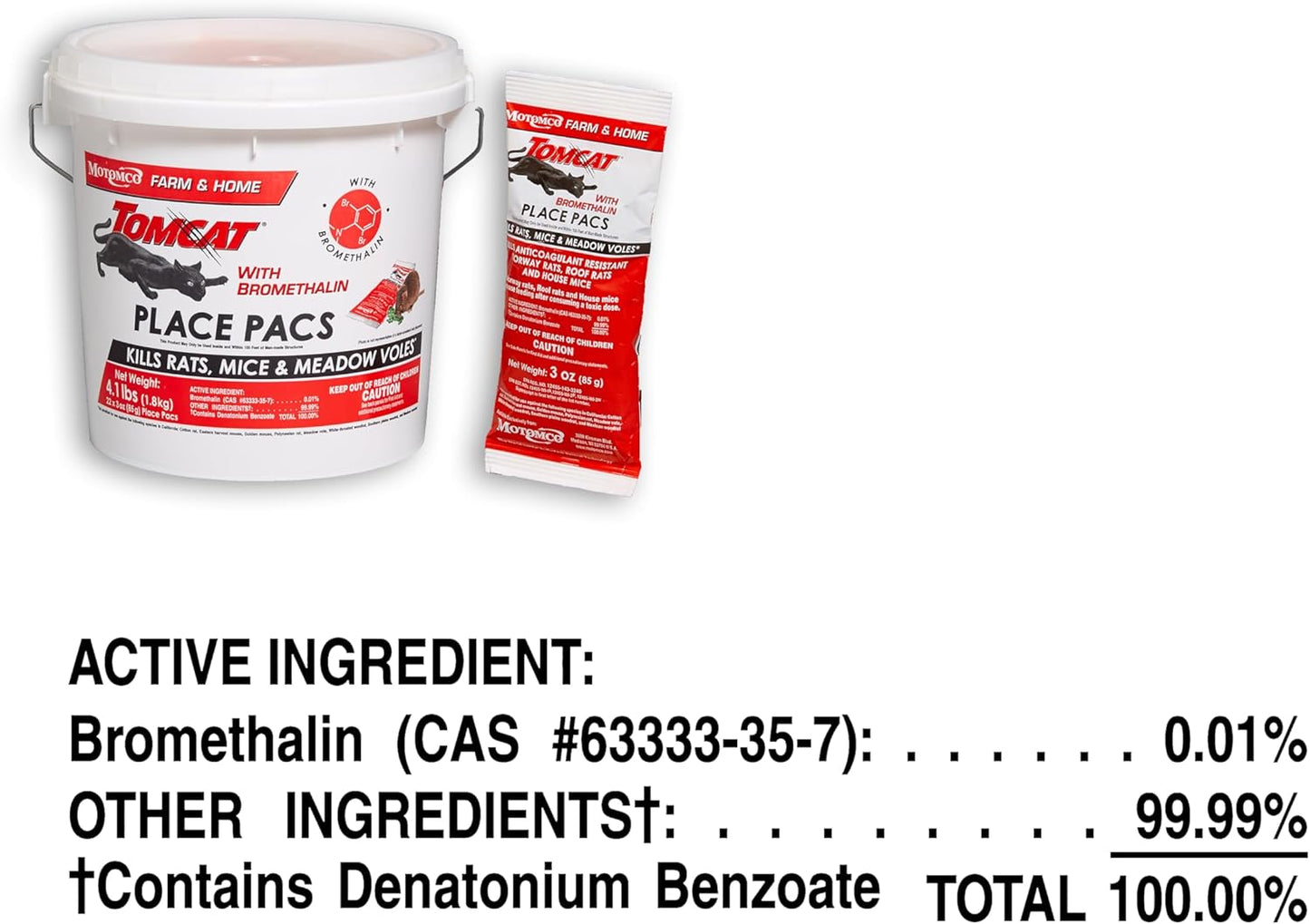 Bromethalin Place Pacs Bait control plagas edificios