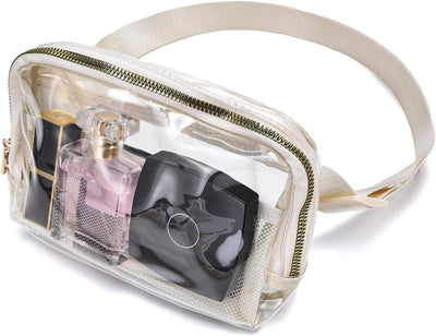 Riñonera TPU transparente para mujer con correa ajustable