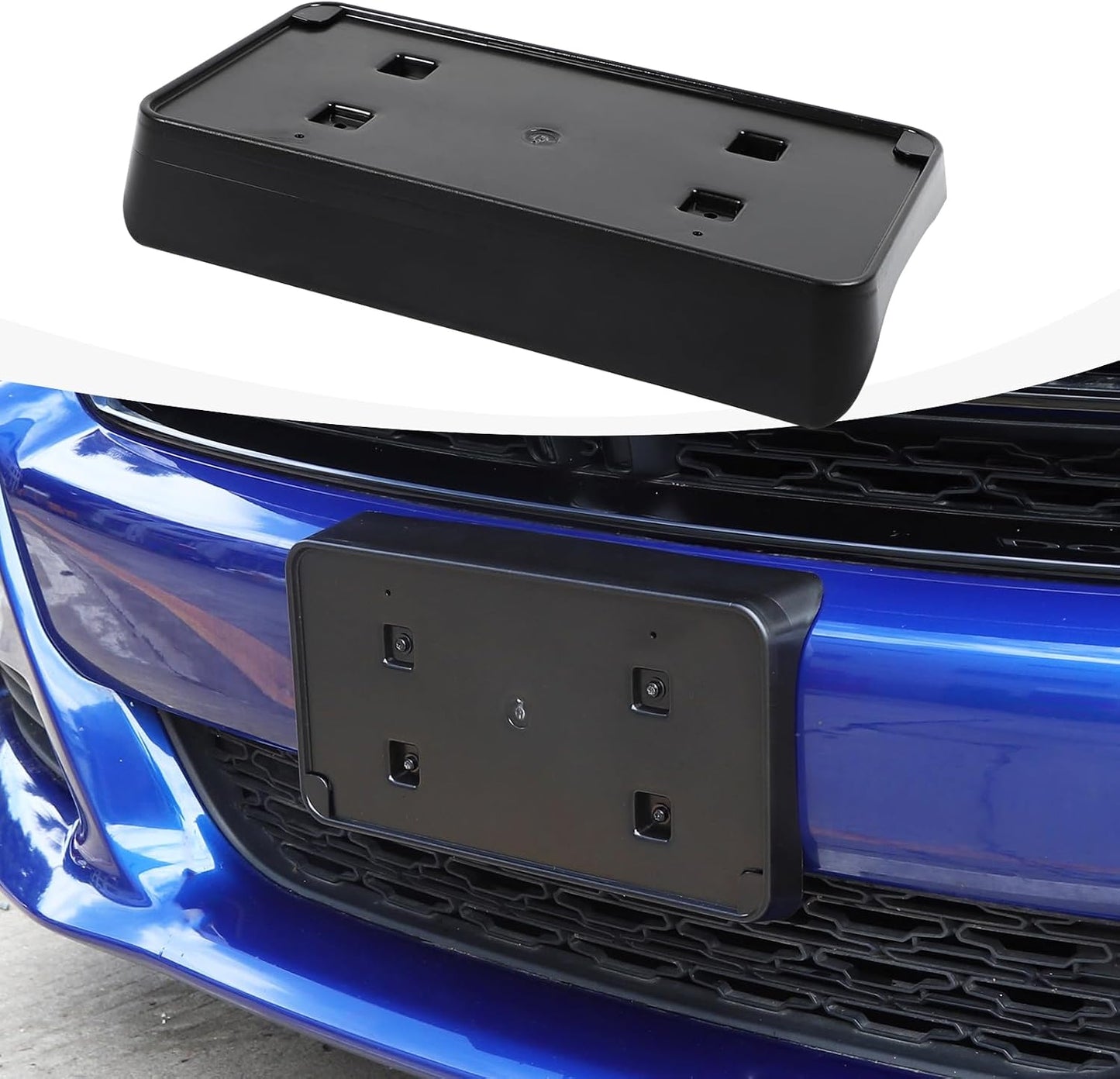 Soporte placa matrícula Dodge Charger 2015-24 negra