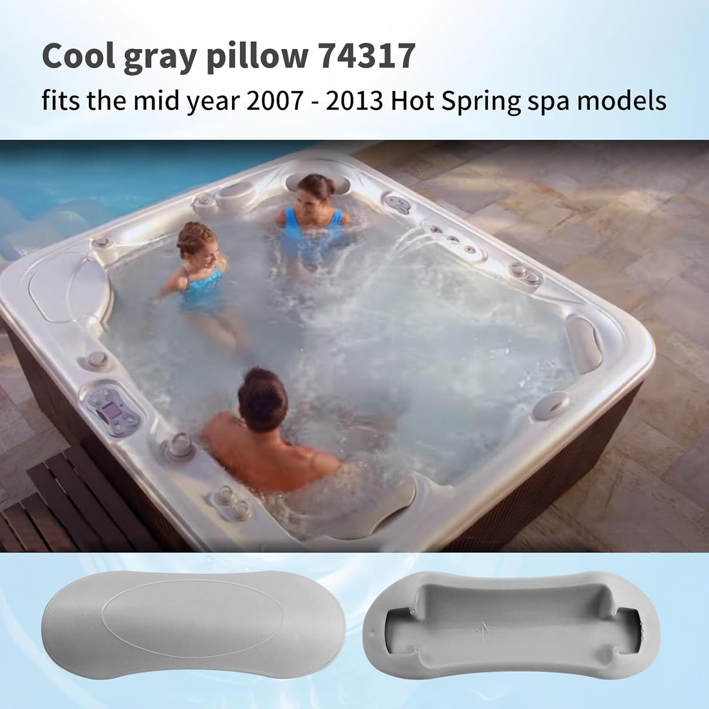 2 Almohadas frías gris para spa termales 07-13