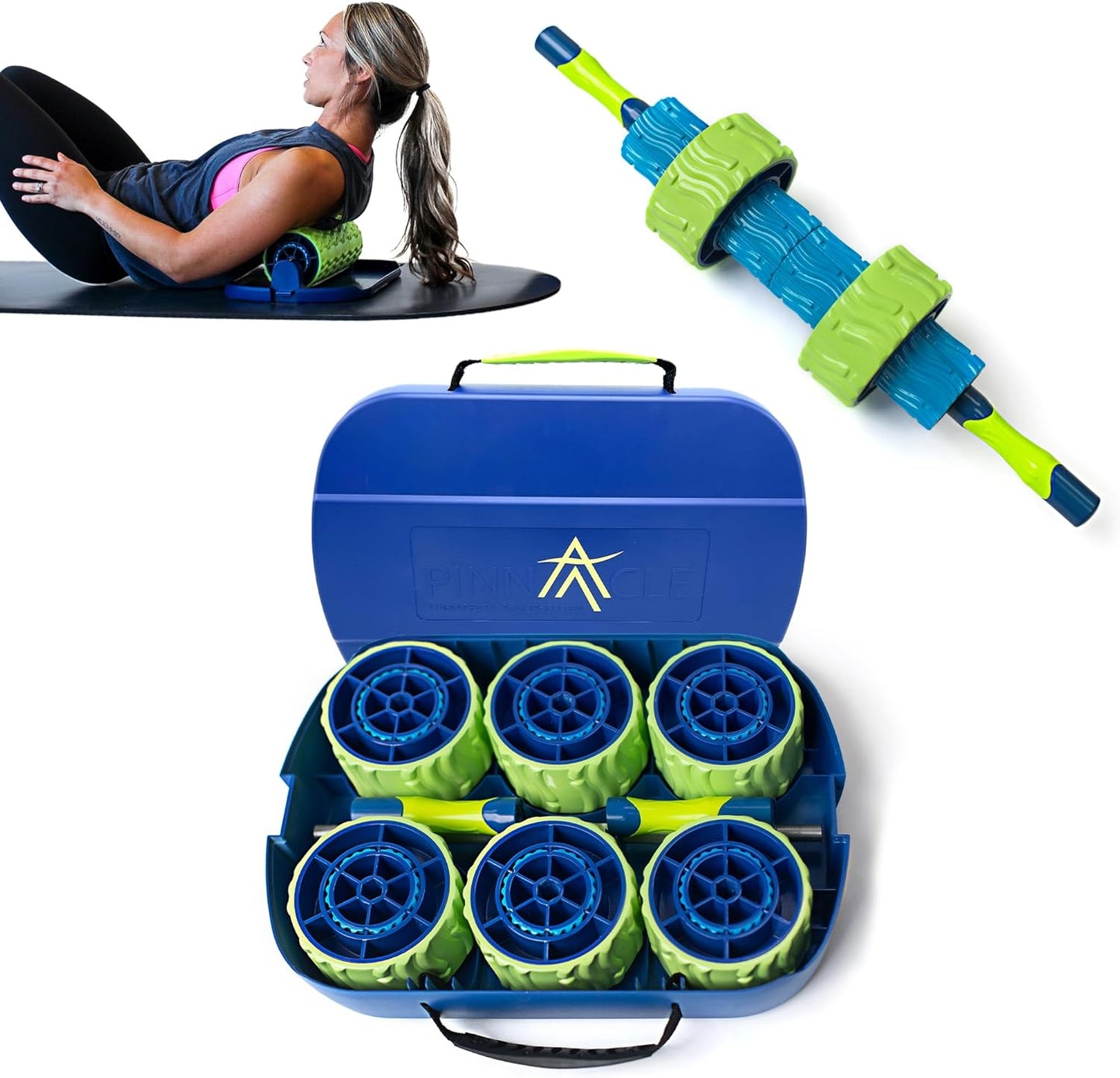 Rodillo masaje muscular portátil ajustable