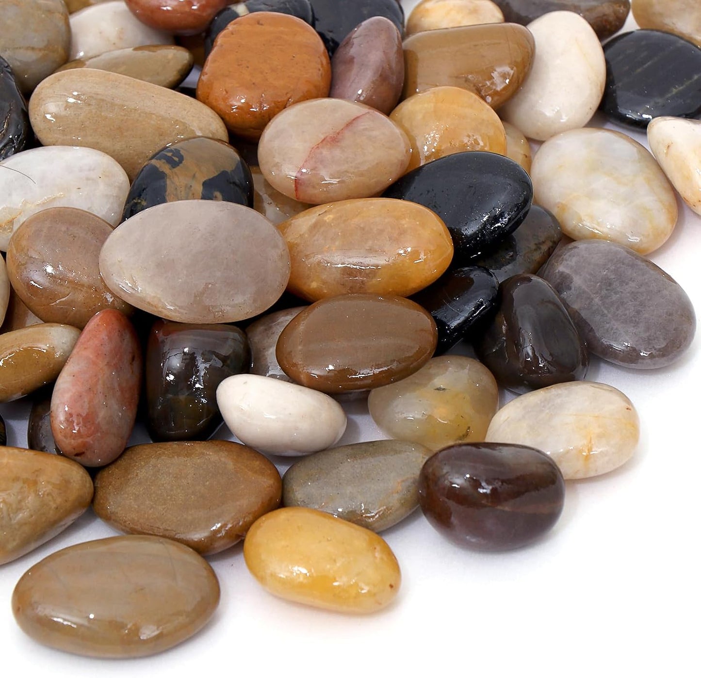 Rocas de río para plantas decorativas interiores y