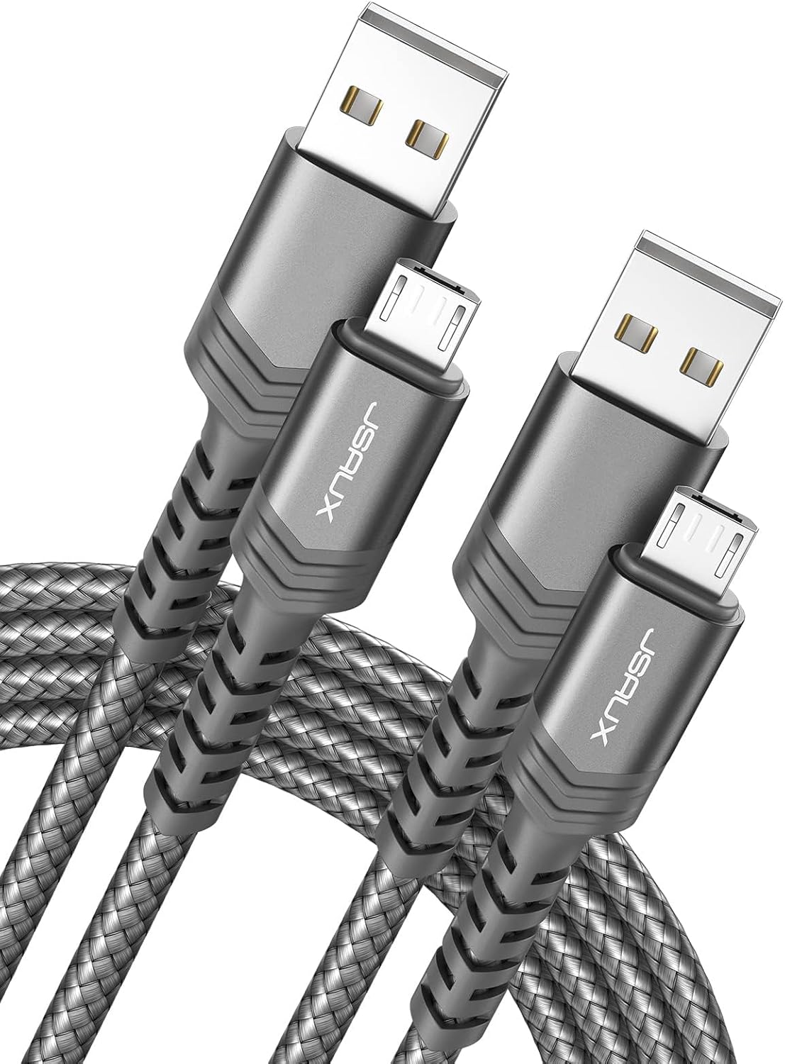 Cable micro USB trenzado para Android 6.6pulg set 2