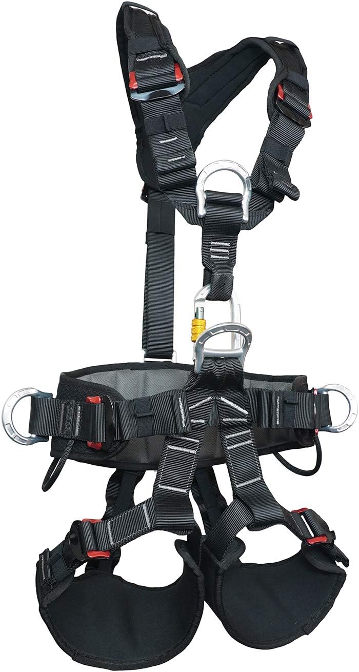 Arnés cuerpo completo proteccion cintura escalada roca