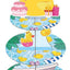 Soporte 3 niveles patos de goma para cupcakes y golosinas
