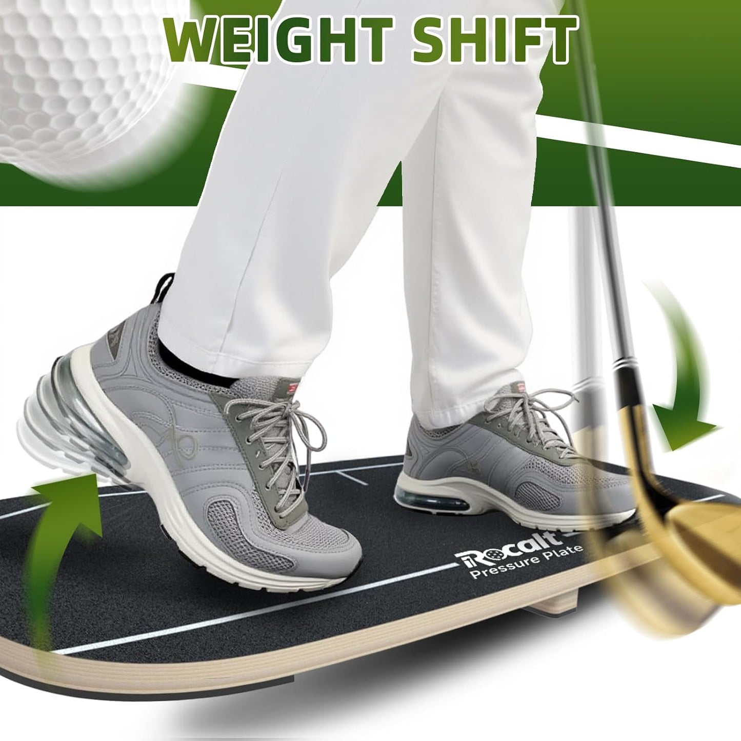 Placa presión golf tabla cambio peso entrenamiento