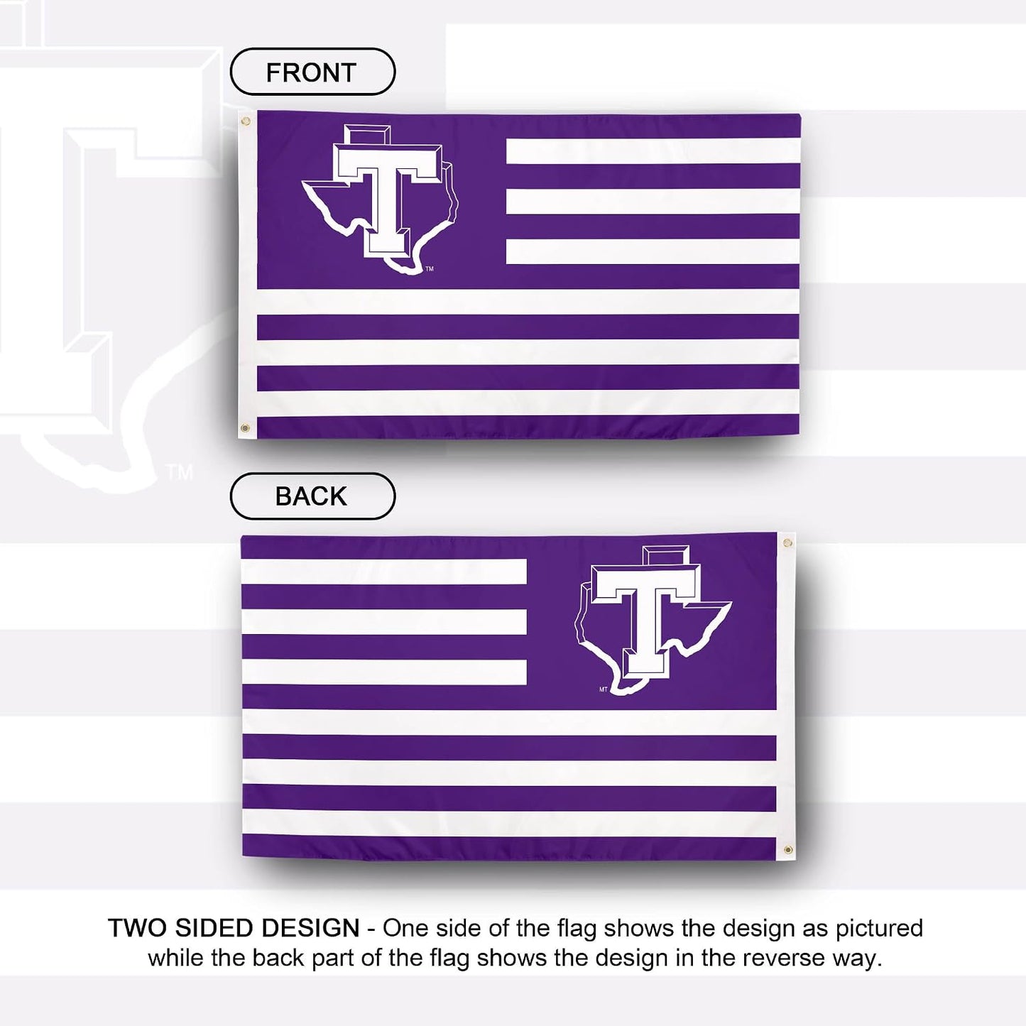 Bandera Tarleton State University 3x5ft 100% poliéster