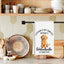 Toallas de cocina con garabatos dorados, regalos para amantes de los perros