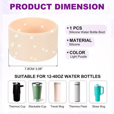 Funda silicona antiderrap para botella agua