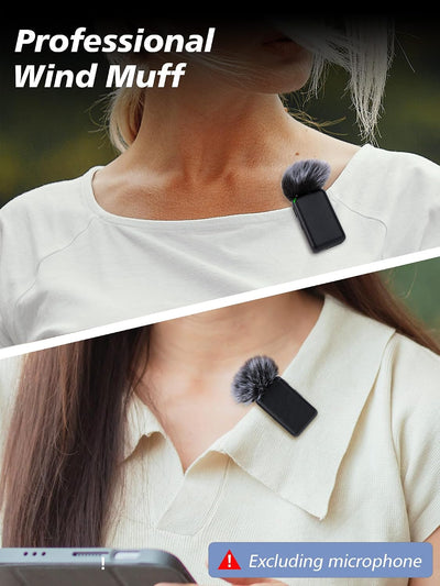 Fundas micrófono DJI inalámbrico filtro reducción ruido 2 pzas