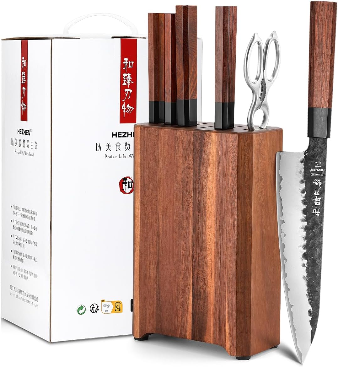 Set cuchillos cocina bloque cuchillos tijeras
