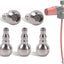 5 Bolas Paja Cañón Acero Inox Universal 0.232-0.299pulg Plateado