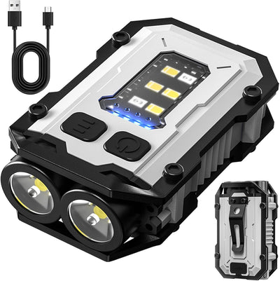 Linterna recargable tipo C mini táctica 750mAh luz impermeable EDC