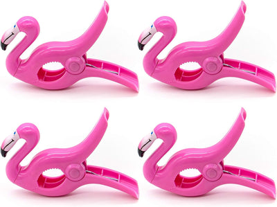 Clips toallas soporte silla playa hogar 4 pzas rosa