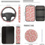 Set 12 fundas asiento coche fresa ajuste universal 15"