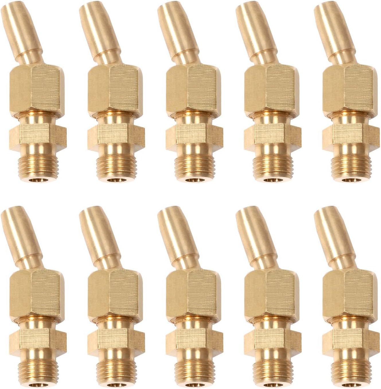 Boquillas latón DN6 1/8pulg cabezal rociador universal 10uds