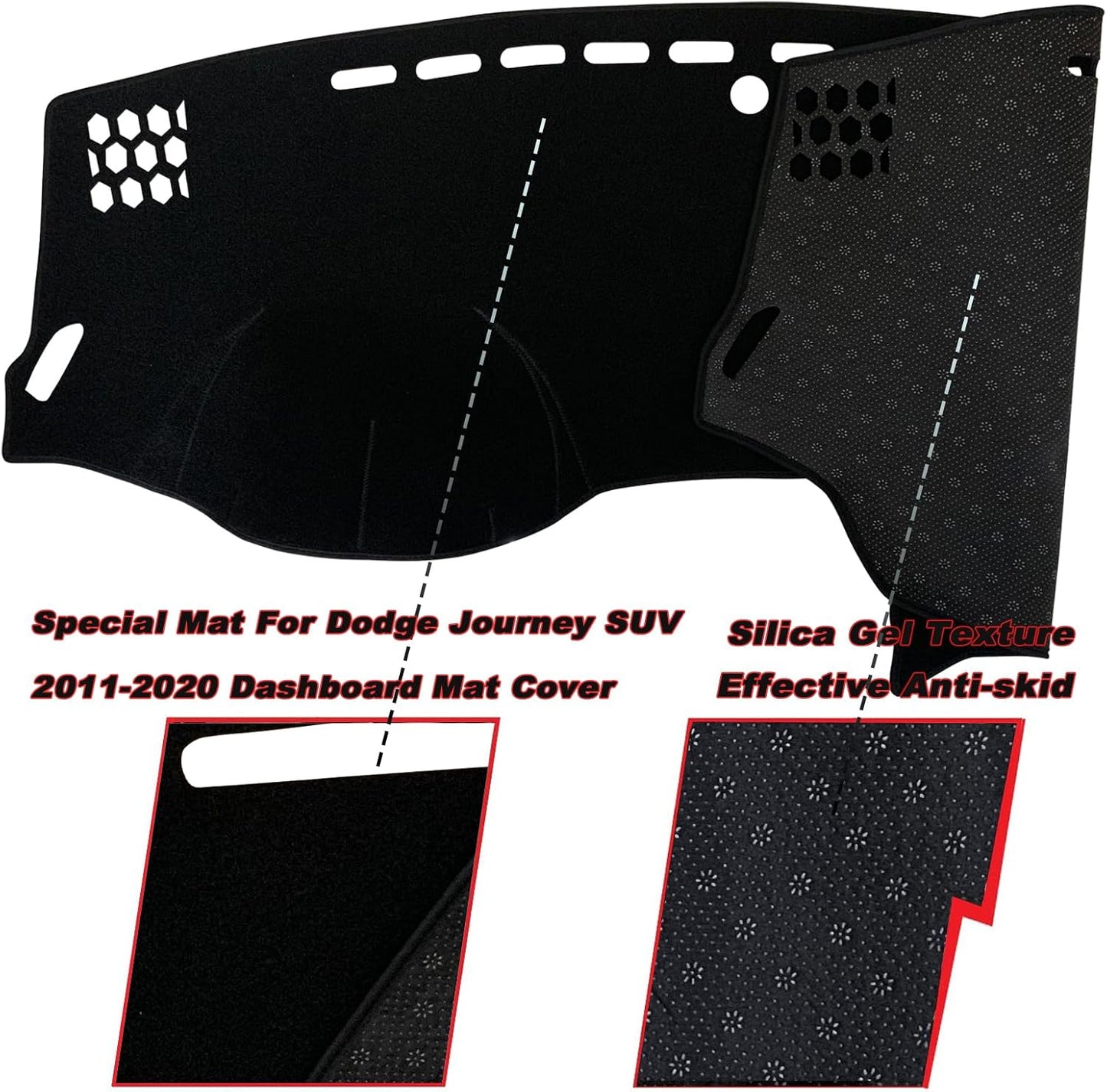 Cubierta alfombrilla consola Dodge Journey personalizada