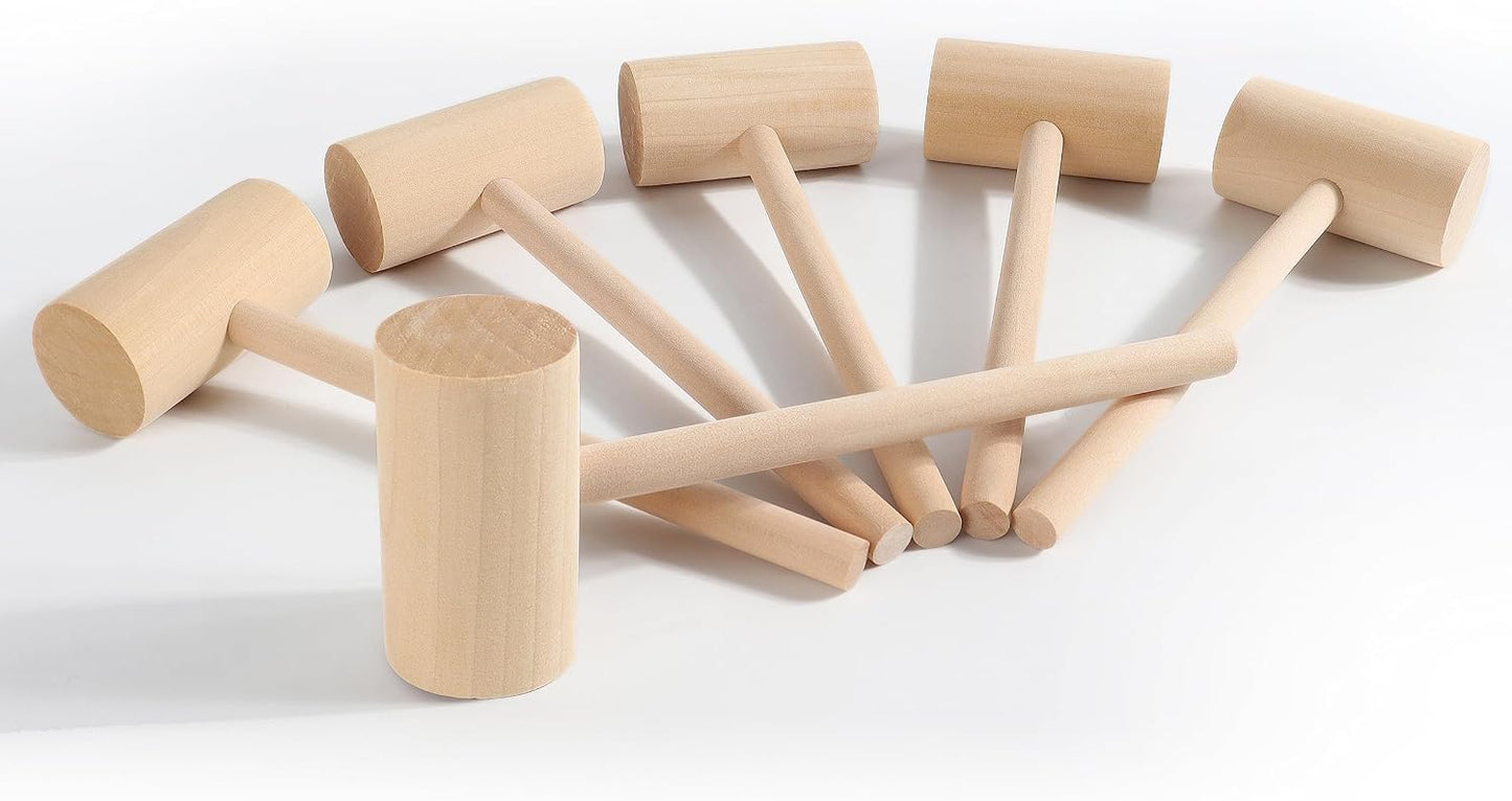 6 Martillos Madera para Mariscos y Chocolate