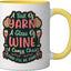 Taza cerámica amarillo/blanco Ball of Yarn I Love Knitting