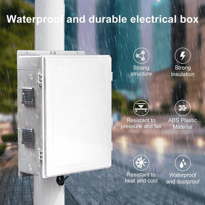 Caja conexiones eléctricas al aire libre ABS