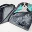 Manta viaje suave con bolsa bulldog francés blanco y negro