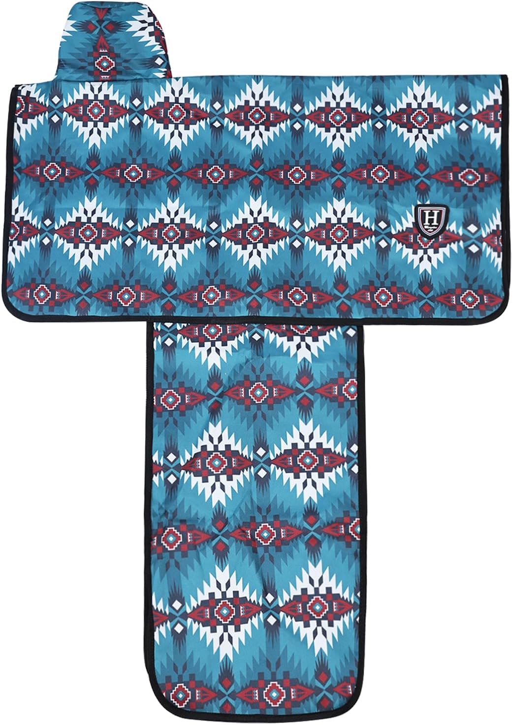 Funda sillín occidental impermeable clásico verde azulado