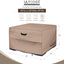Cubierta cuadrada mesa fogata 32pulg impermeable exterior