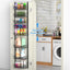 Organiz. puerta despensa 12" 8 niveles canasta ajustable