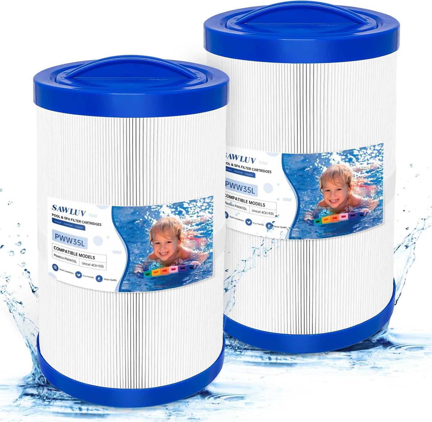 Cartucho filtro hidromasaje 35" repuesto Plea Uni cel Water Way