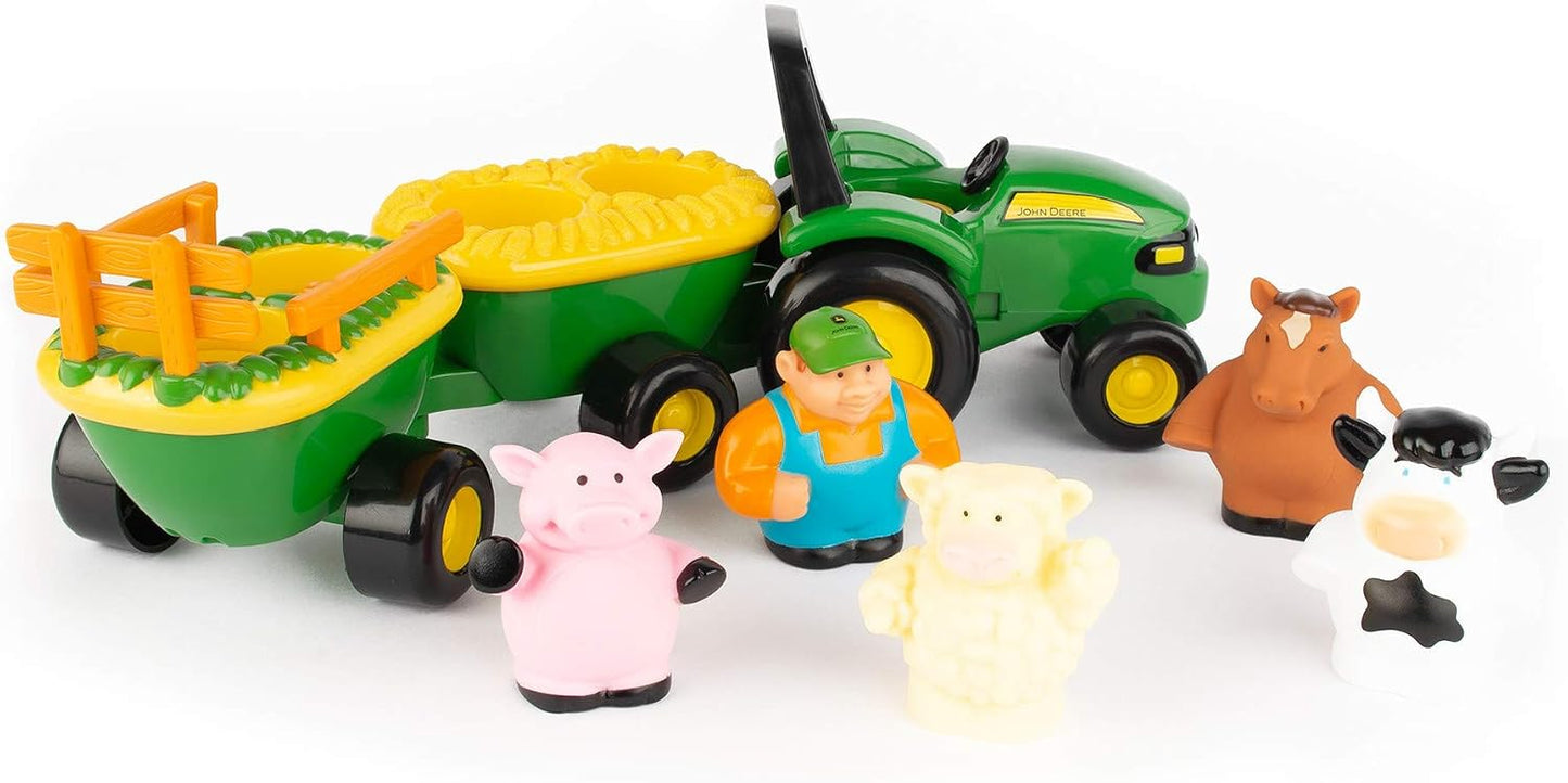 Juguete musical tractor con animales de granja para niños