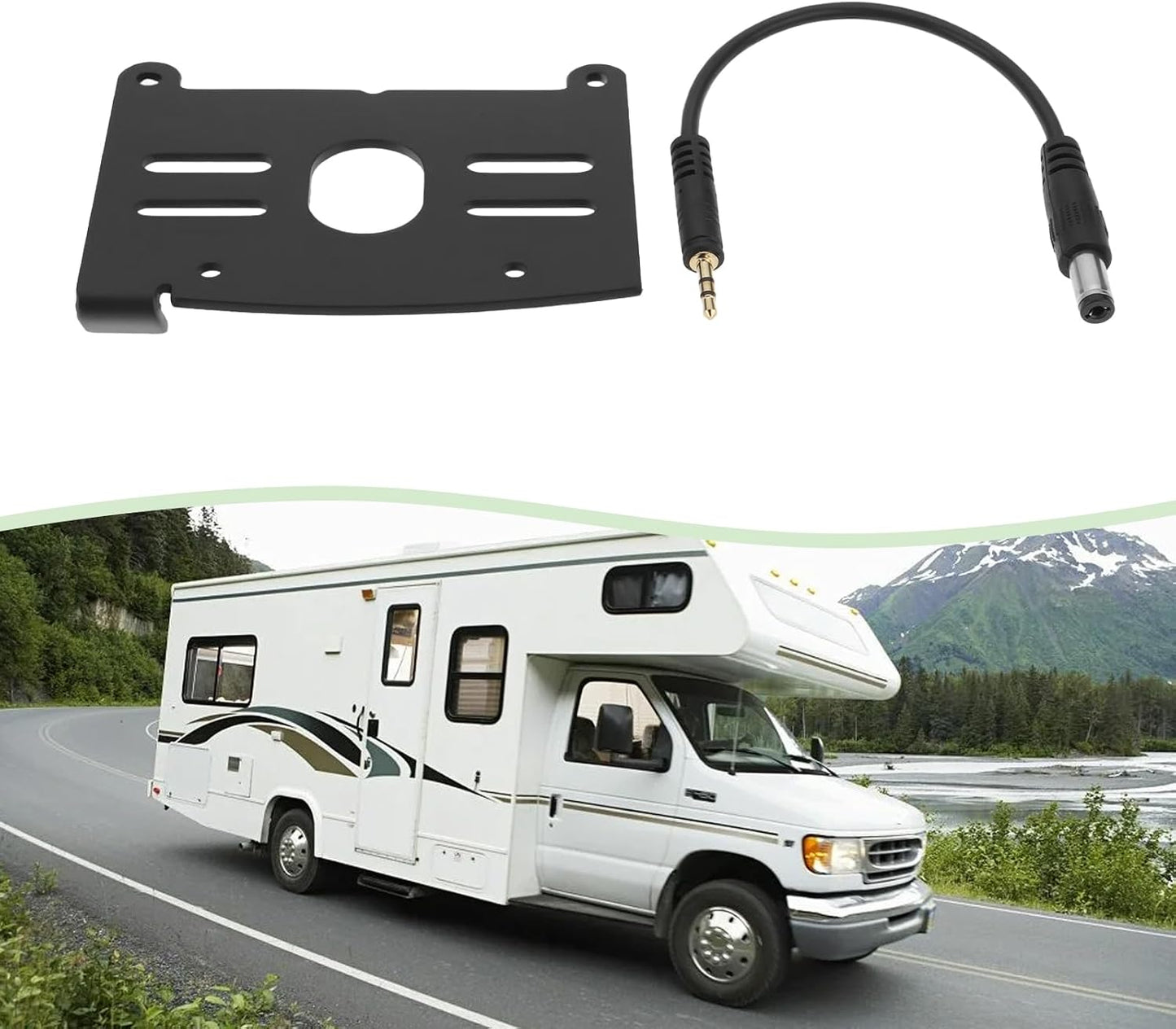 Adaptador soporte cámara respaldo comp Furrion RV 5ª rueda